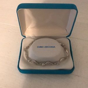 Cubic Zirconia Silver Bracelet